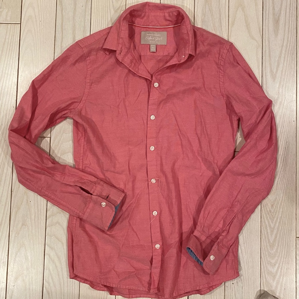 Banana Republic Pink Oxford Shirt